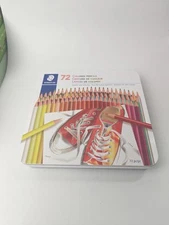 Staedtler 72 PC Colored Pencils Superior Color Brilliancy NEW Package Metal Tin