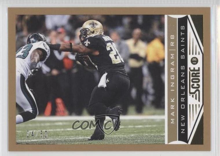 2013 Score Gold Zone 24/50 Mark Ingram #134 0a7