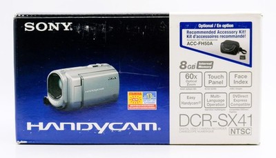 Sony Handycam DCR-SX41 Red 8GB Camcorder – 60x Carl Zeiss Zoom