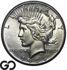 1935 Peace Dollar, Flashy Near Gem BU++ Final Year Issue