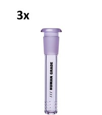 3x Premium 4" Vidrio Downstem 14mm Cachimba Bong Burbujeador Tubo de Agua Tazón Slide La