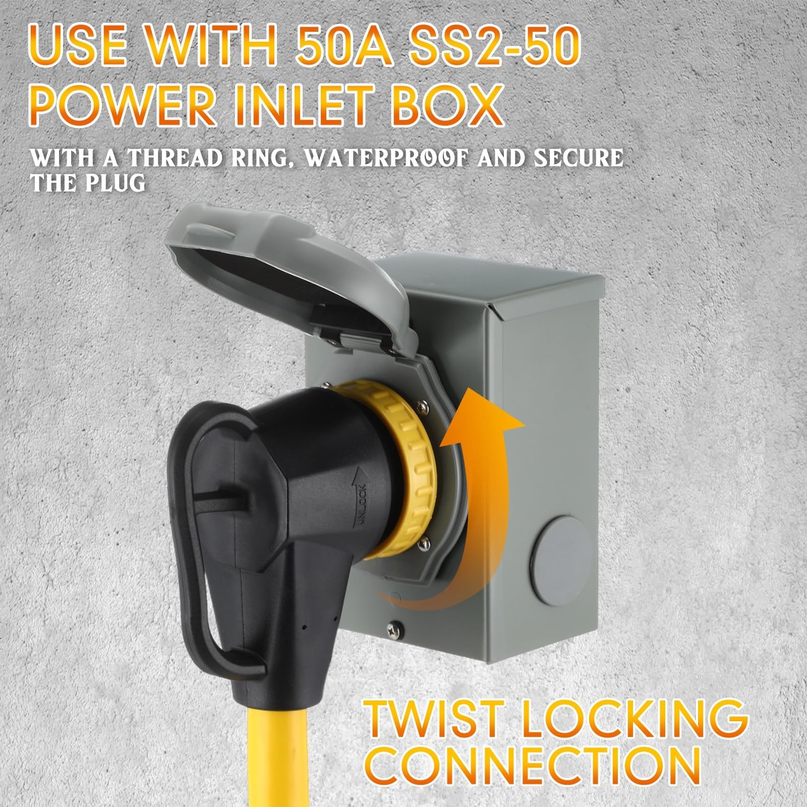 Kanayu 1.5FT 50Amp RV Generator Adapter Cord Compatible with NEMA SS2-50R to ...