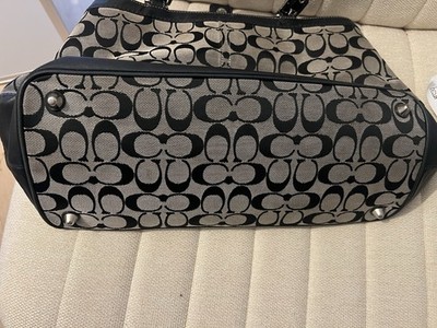 Black Coach Hampton Signature Jacquard tote bag | eBay