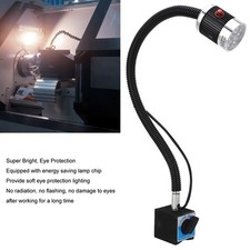_LED Machine Tool Lamp Flexible Gooseneck Magnet Base High Bright Soft White