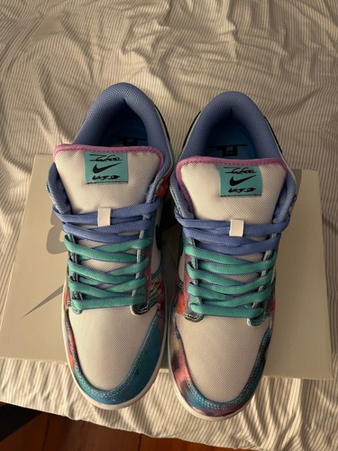 Size 11 - Nike Futura Laboratories x Dunk SB Low Bleached Aqua - Picture 4 of 7