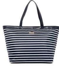 Tommy Bahama Blue/white Striped Tote $200 Nwt