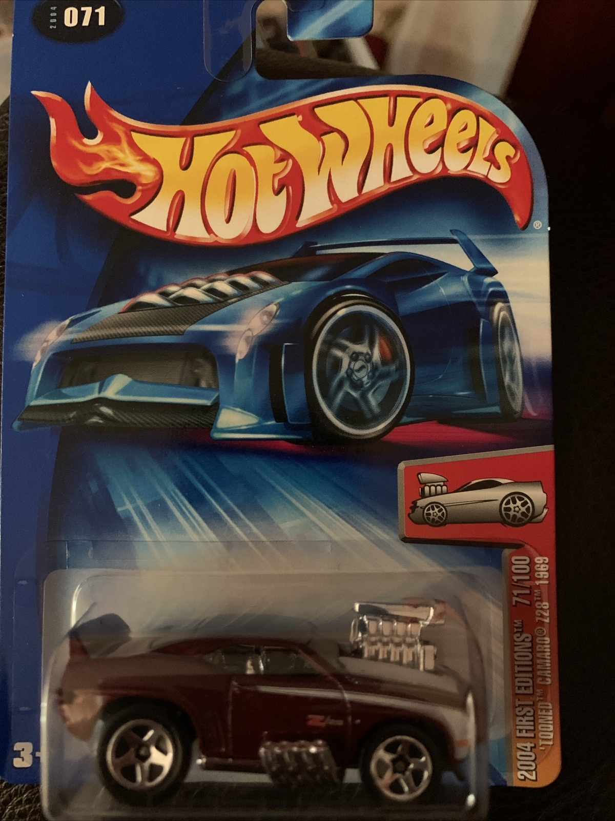 Hot Wheels First Editions 2004 - Tooned Camaro Z28 1969 Blanc - Édition Kmart - Neuf