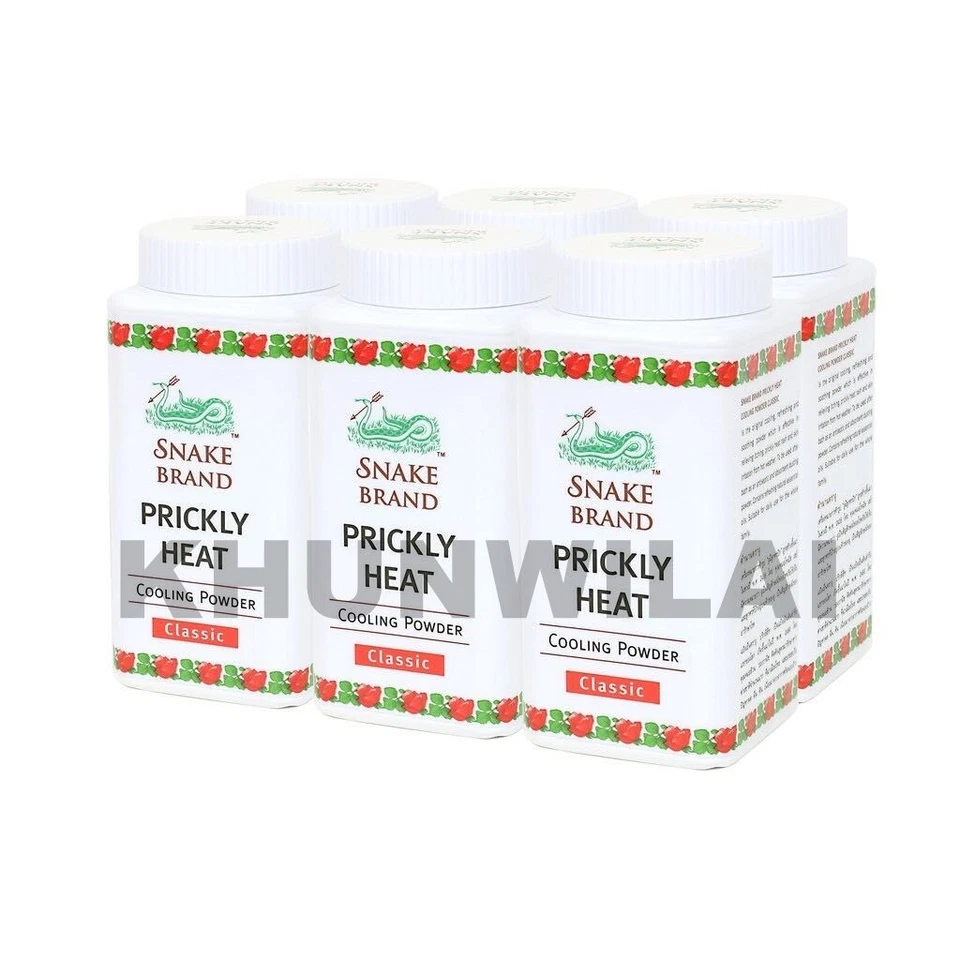 Polvo Enfriador Serpiente Relajante Marca Clásica Calor Espinoso 50G Regular 1 PC x 6 PIEZAS Foto 2 de 4
