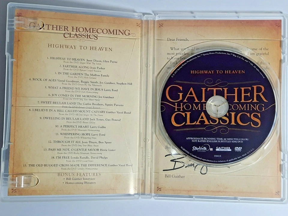 Gaither Homecoming Classics Highway to Heaven DVD pre-owned Foto 4 de 4