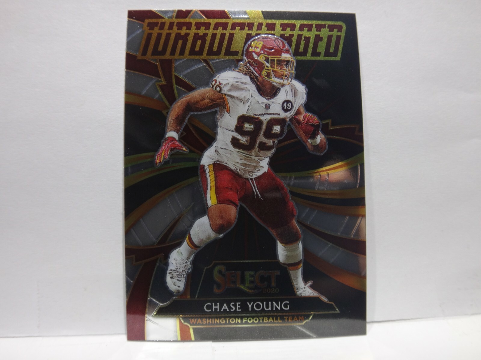 2020 Panini Select Football CHASE YOUNG TURBOCHARGED Insert #T22 Washington