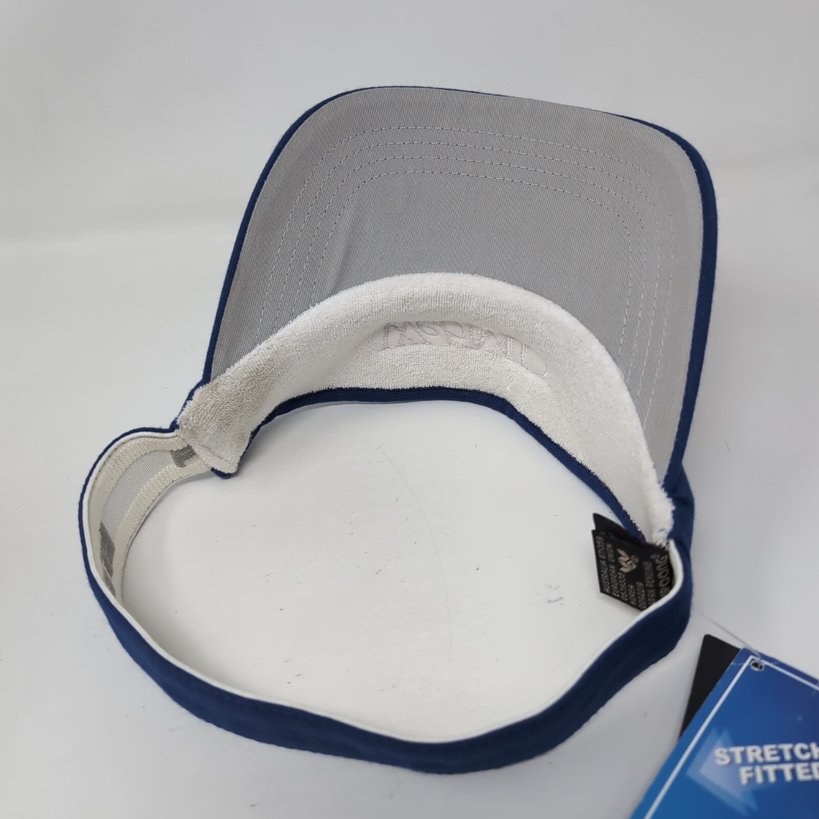Web MD Stretchable Fitted Sun Visor Cap Blue One … - image 6