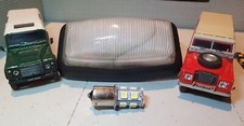 Land Rover Defender TDi Interior Roof Lamp Glass Black Light & LED Bulb STC251