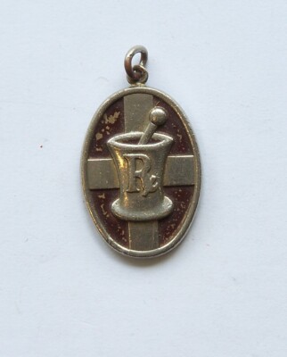 VINTAGE SCHERING PHYSICIANS IN RESEARCH AGAINST DISEASE MEDALLION BADGE BROOCH