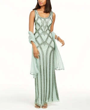 J kara top embellished gown