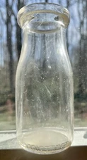 1940s 1950s HALF PINT MILK BOTTLE, COVINGTON, OH