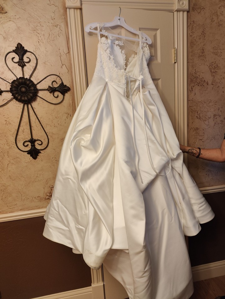 wedding dress size 14 used eBay