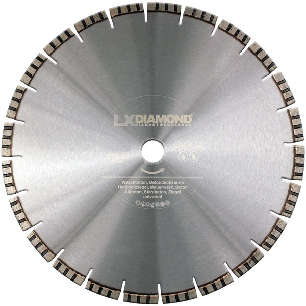 Lxdiamond Diamant-Trennscheibe 350 Mm X 20,0 Stahl-Beton Scheibe Motoflex Ziegel-image