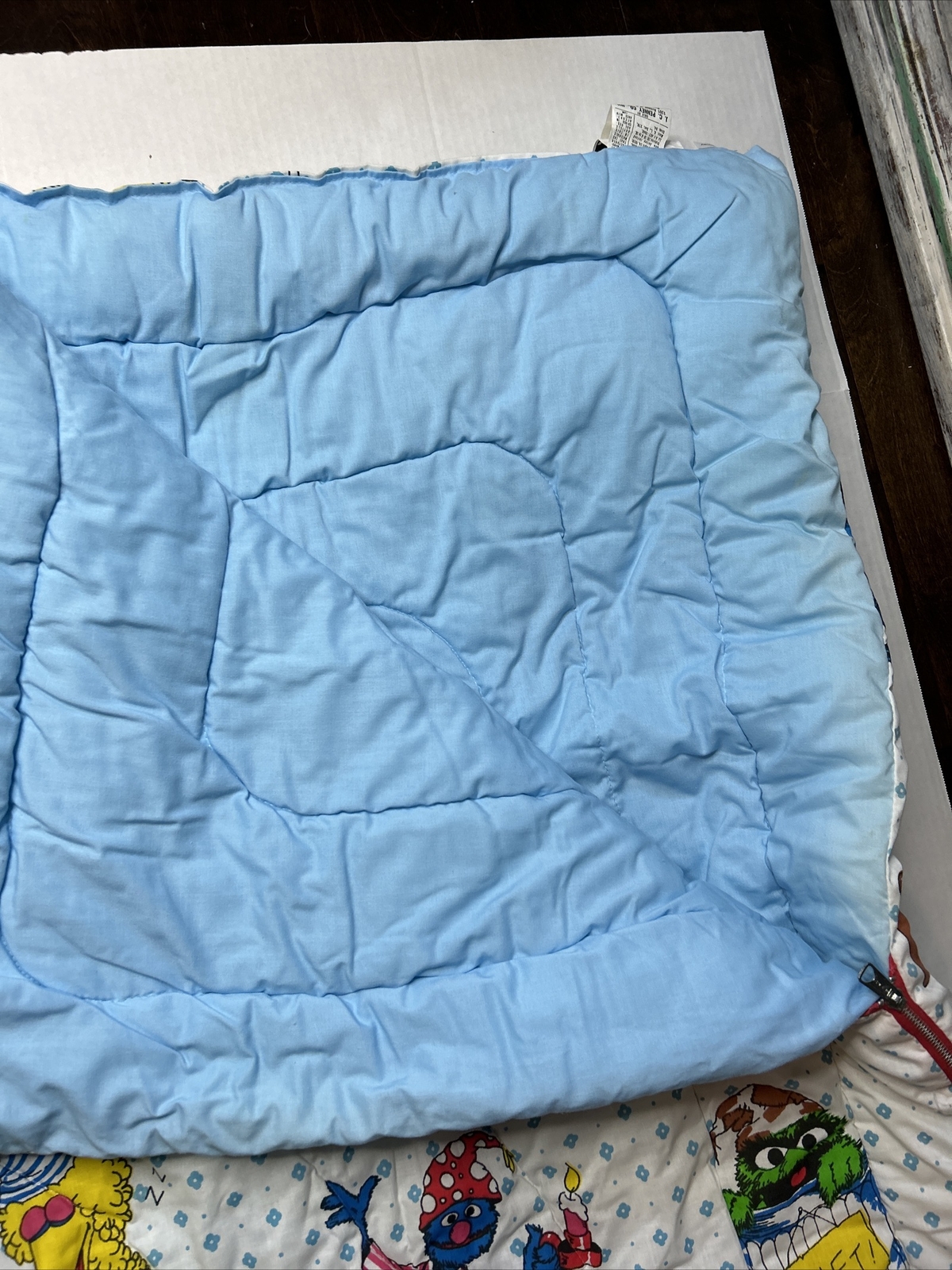 Vintage JC Penney Sesame Street sleeping bag Zipper Blanket quilt 68x80” eBay