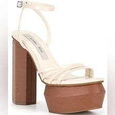 130 Gianni Bini, the Parrish Patent Strappy Platform Sandals