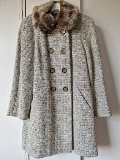 Grey pea clearance coat ladies