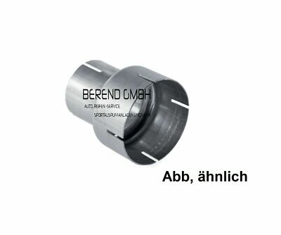 77 On 56mm Reduction Piece Internal Measurements Stainless Steel Exhaust Adapter
