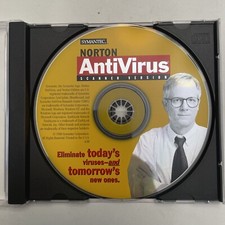 Vintage PC CD Disc Norton AntiVirus Scanner Version Symantec 1998 DISK ONLY