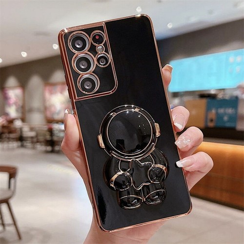 Case For Samsung S23 S22 S24 Ultra S21 FE A14 A54 Astronaut Stand
