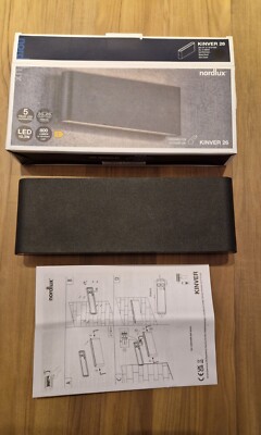 LED Outdoor Wandleuchte KINVER 26, 10W, 3000K, IP54, schwarz