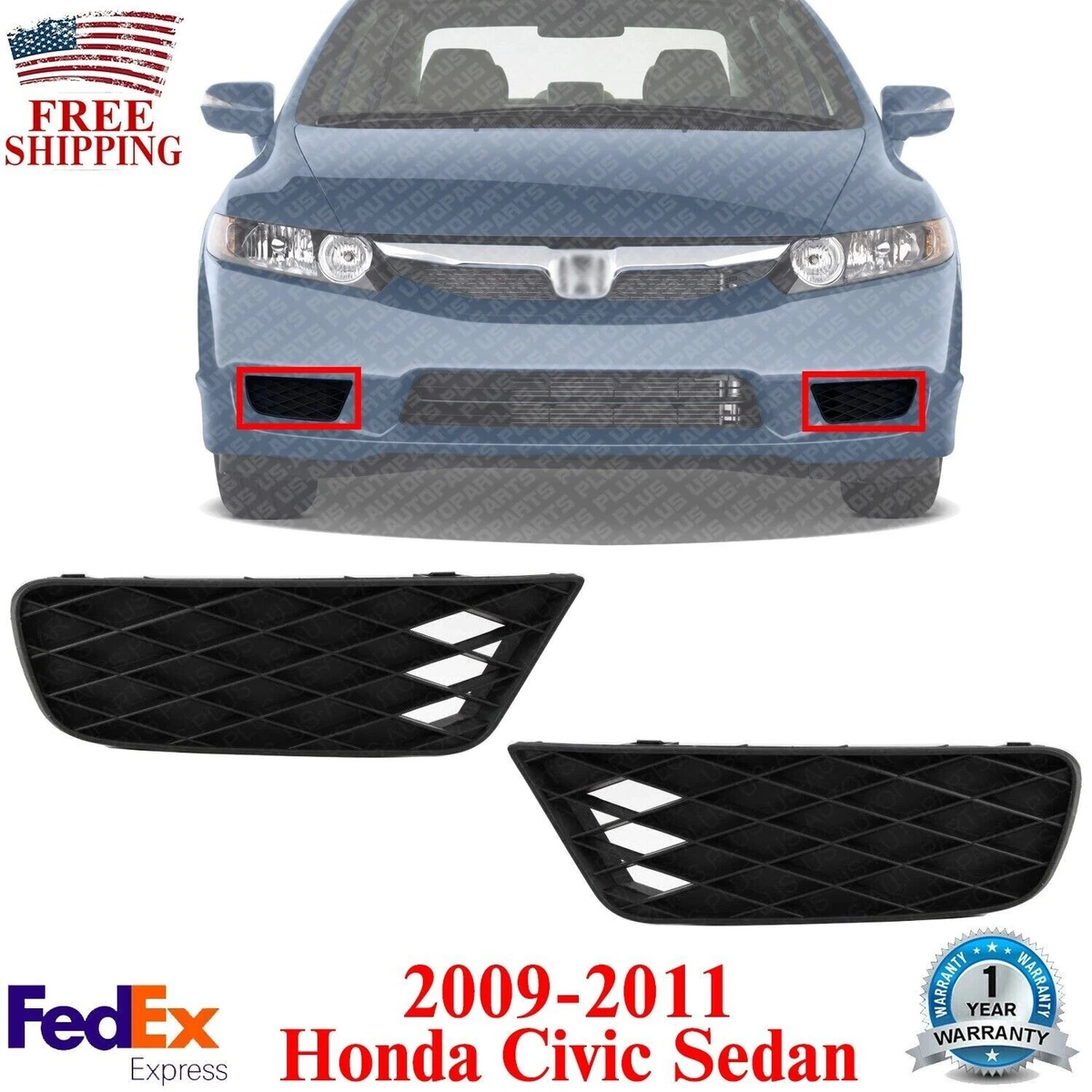 2009 honda civic fog light cover deals