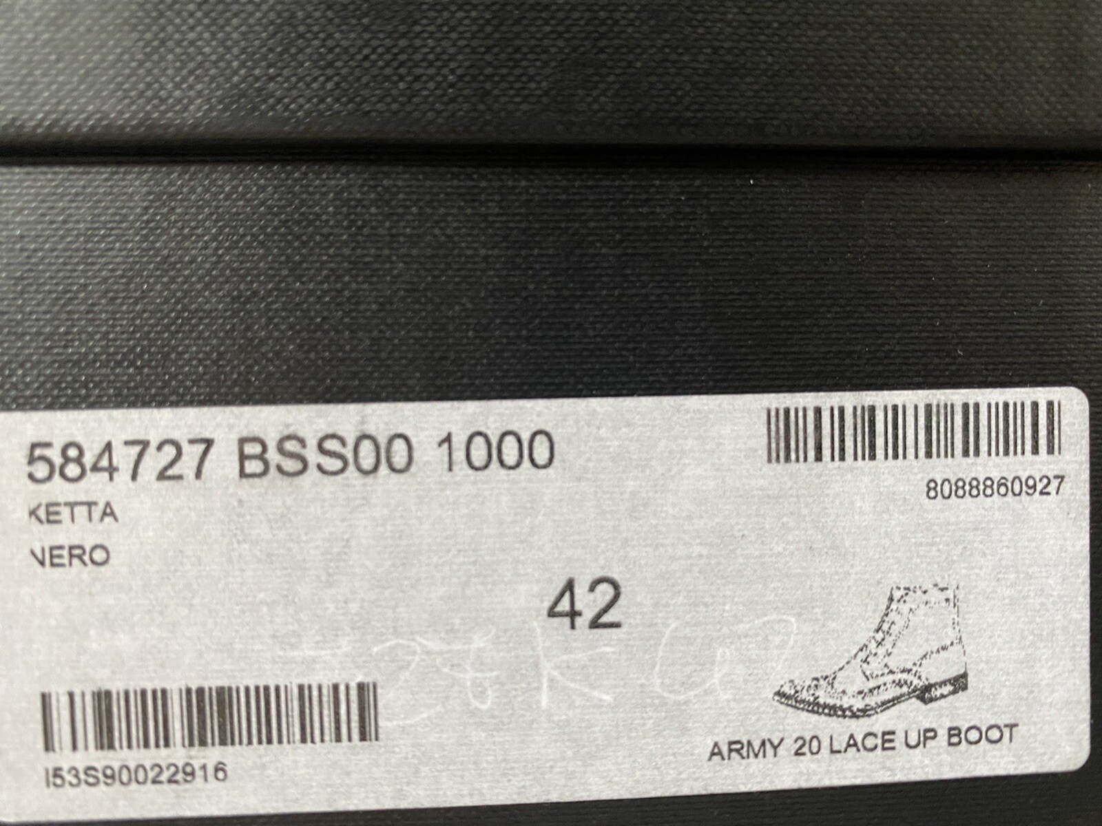 Stivali esercito Saint Laurent punta alare in pelle nera $1.500 US 9 EU 42 Made in Italy