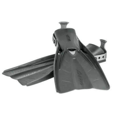 AERIS Accel Open Heel Fin - GRAY - SMALL/MEDIUM (7-10) / REGULAR (10-12) / XL (12+)