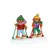 Lemax Sugar N Spice Village Accessory Snowshoe Walkers Gingerbread Friends 32233
