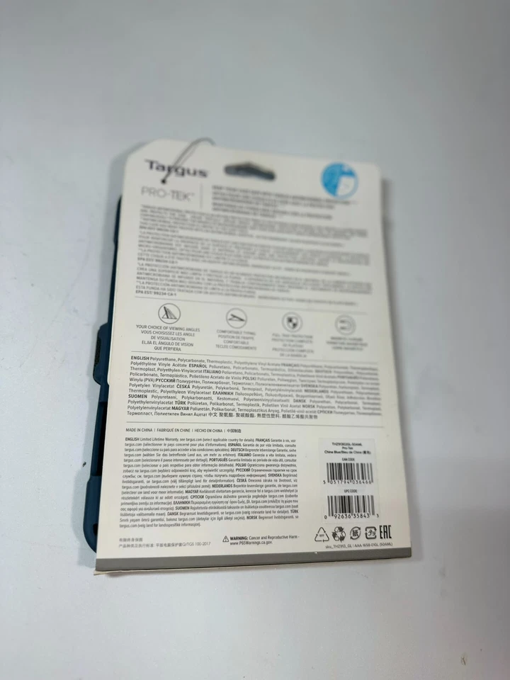 Targus THZ91302GL Case Apple iPad Mini 6th Gen - Blue [w/Pencil Holder] Pro-Tek - Image 2 of 3