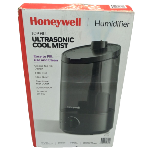 Honeywell Humidifier 1.2 Gallon Top Ultrasonic Cool Mist HUL 585B Medium Room - Picture 2 of 12