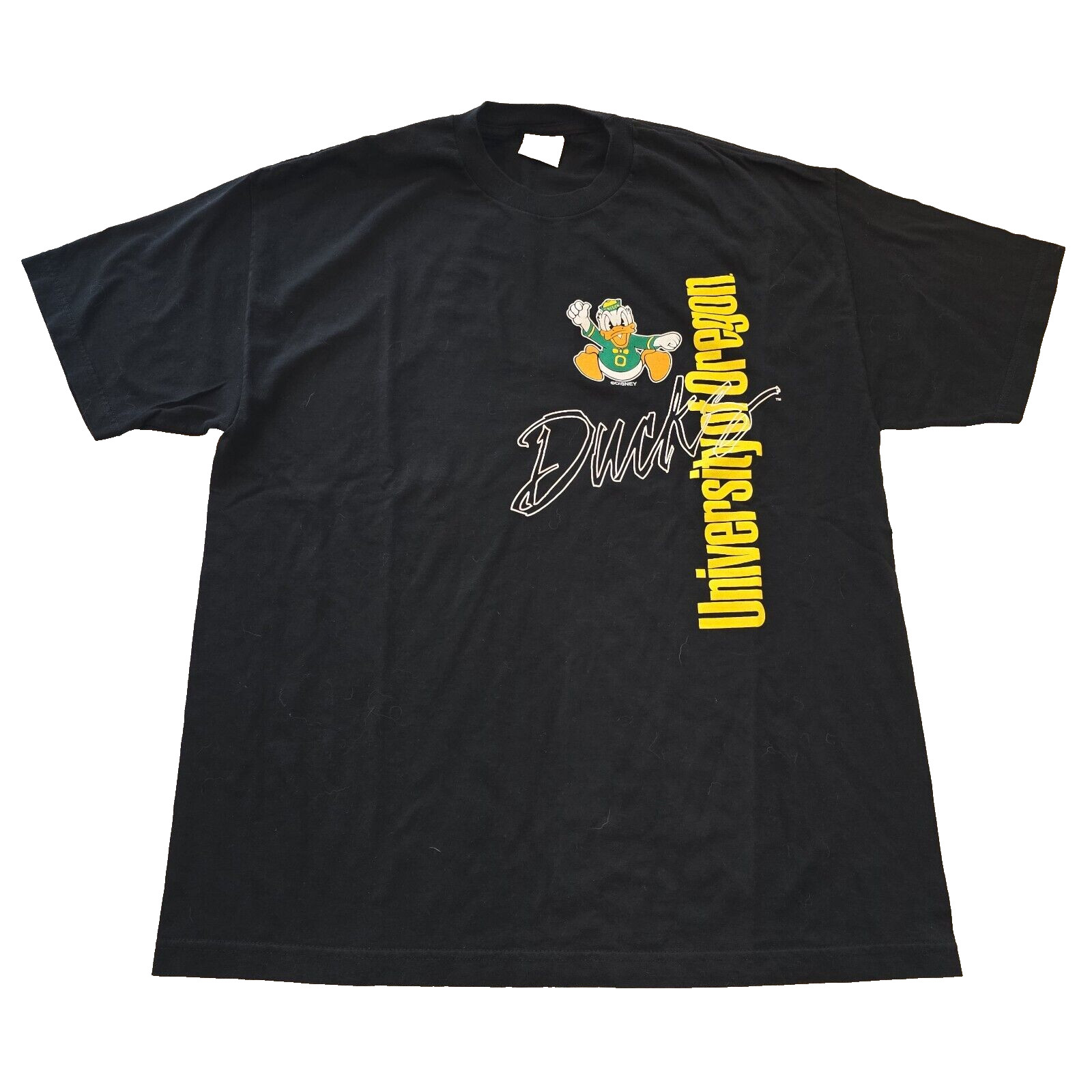 Vintage University Of Oregon Ducks Donald Duck Disney Shirt Size XL