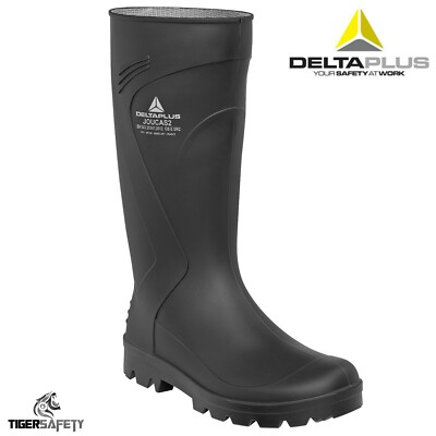 Delta Plus Joucas Black PVC Waterproof Outdoor Wellington Boots Wellies  Rainboot