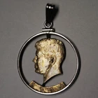 (D) *** Silver 1964 Kennedy Half Pendent ***