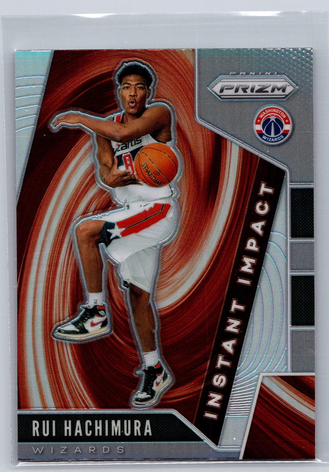 2019-20 Panini Prizm #8 Rui Hachimura Instant Impact Silver