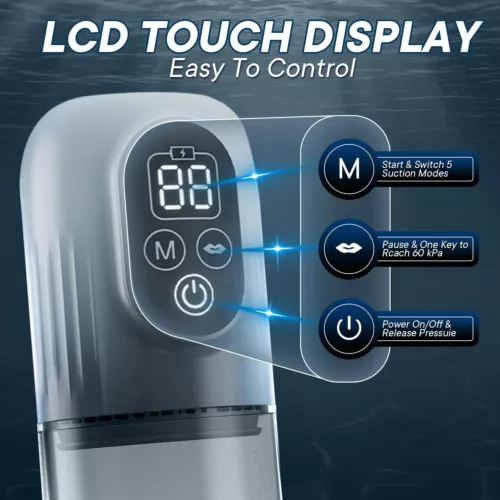Automatic Water Bath Penis Training Pump Suction Masturbator Enlarger Sex Toys - Picture 5 of 12