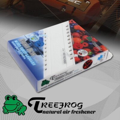 1 X Tree Frog Berry+Squash Mixed Natural Extreme Car Air Freshener Fresh Box