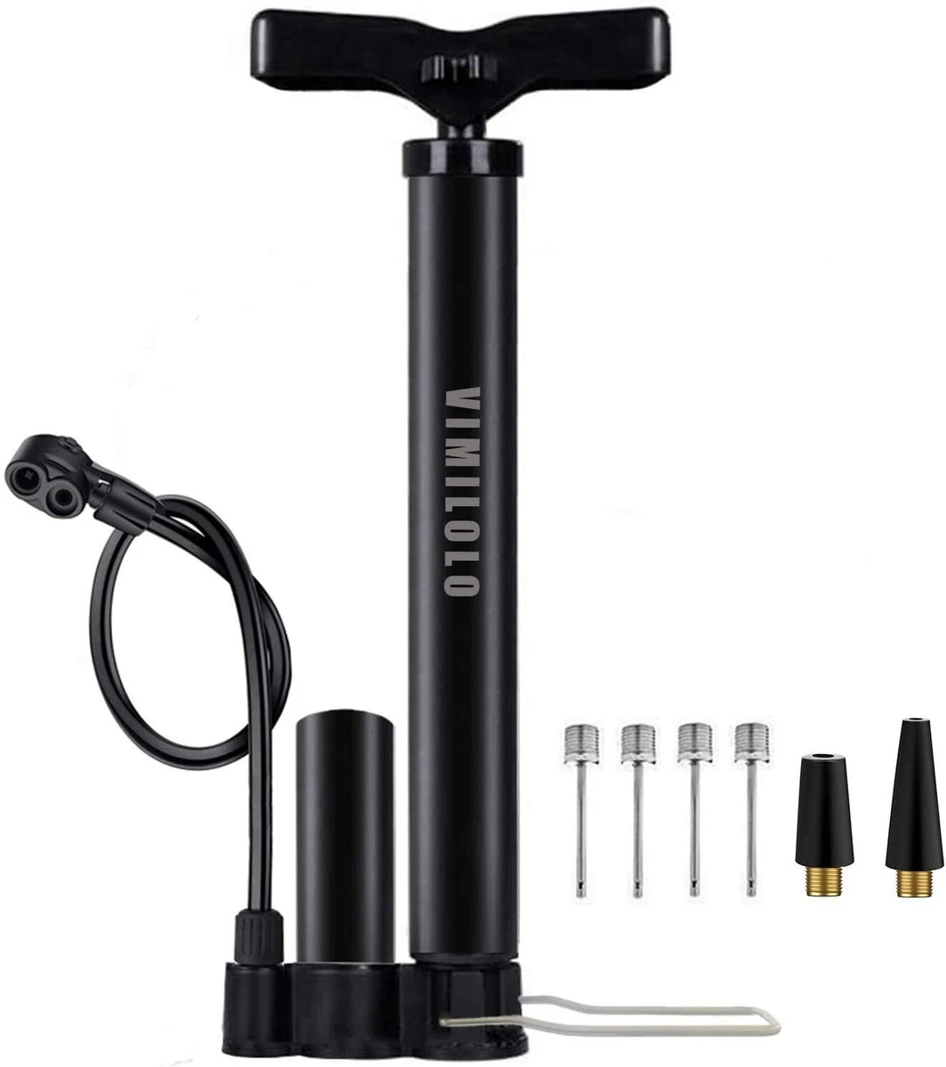 Bike Pump Portable Ball Pump Inflator use with Both Presta and