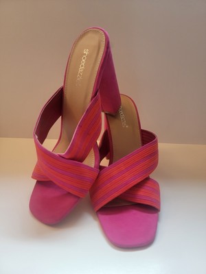 Shoedazzle McKenna Chunky Heel Sandal, Size 10