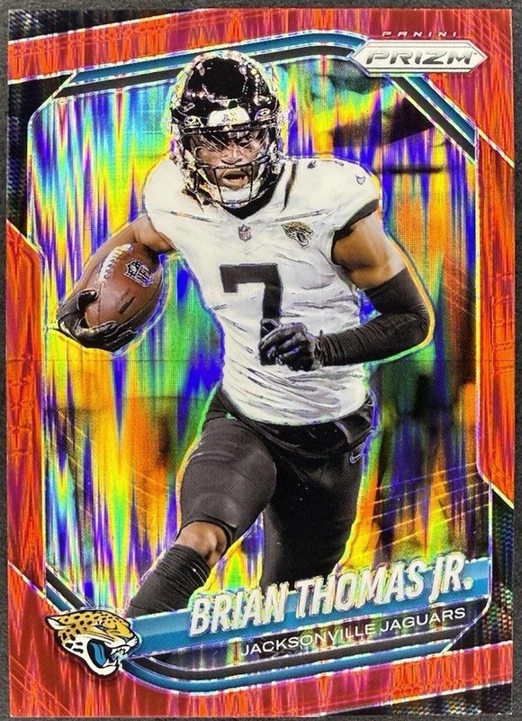 2025 Panini Prizm Brian Thomas Jr. #2 Red Flash Jacksonville Jaguars NFL