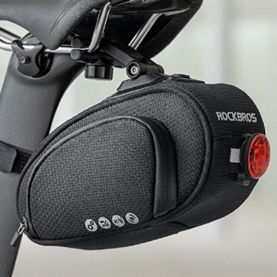 Bolsa de Bicicleta Impermeable, Bolsa de Sillín de Bicicleta Antigolpes, Reflecti5832 Foto 3 de 4