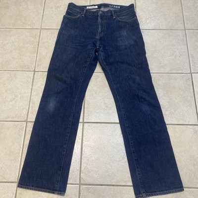 Gap 1969 Jeans Mens Tagged 32” Actual 34x34 selvedge dark ringspun