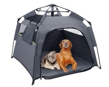 Pop Up Dog Tents, Foldable Cool Mesh Camping Tent - 40" X 40" X 28" With Shou...