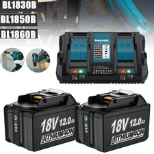 PACK For Makita 18V 8.0Ah LXT Li-Ion Battery BL1860B BL1830 BL1850 / Charger NEW
