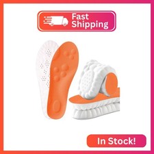 2 Pair 4D Cloud Technology Insole Super Soft Comfort Insoles U-Shape Memory Fo