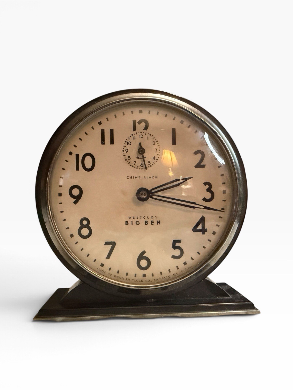 Vintage Style Big Ben Alarm Clock By Westclox ( WORKING CONDITION)