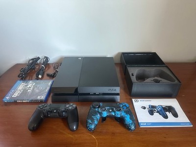 Sony Playstation 4 Bundle FAT 500GB CUH-1001A w/ Controllers & 1 Game - Tested!